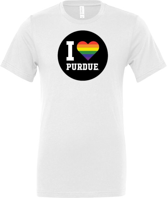 Purdue Bella + Canvas Jersey Cotton T Shirt I Heart Purdue - Pride - ONLINE ONLY