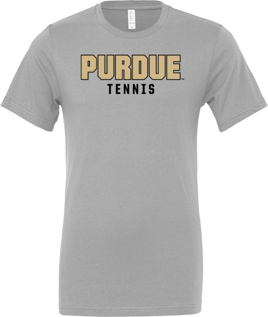 Purdue Bella + Canvas Ash Jersey Cotton T Shirt Purdue Tennis