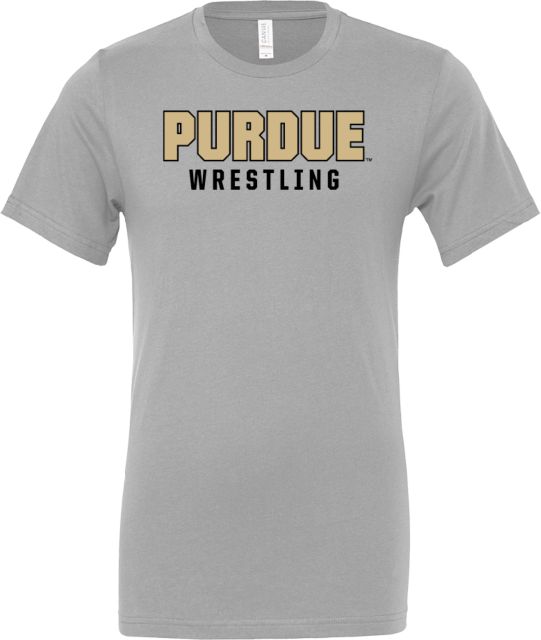 Purdue Bella + Canvas Ash Jersey Cotton T Shirt Purdue Wrestling