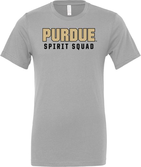 Purdue Bella + Canvas Ash Jersey Cotton T Shirt Purdue Spirit Squad