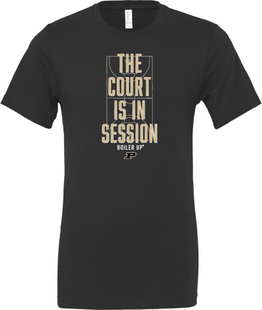 Purdue Bella + Canvas Jersey Cotton T Shirt The Court is in Session - Purdue Basketball
