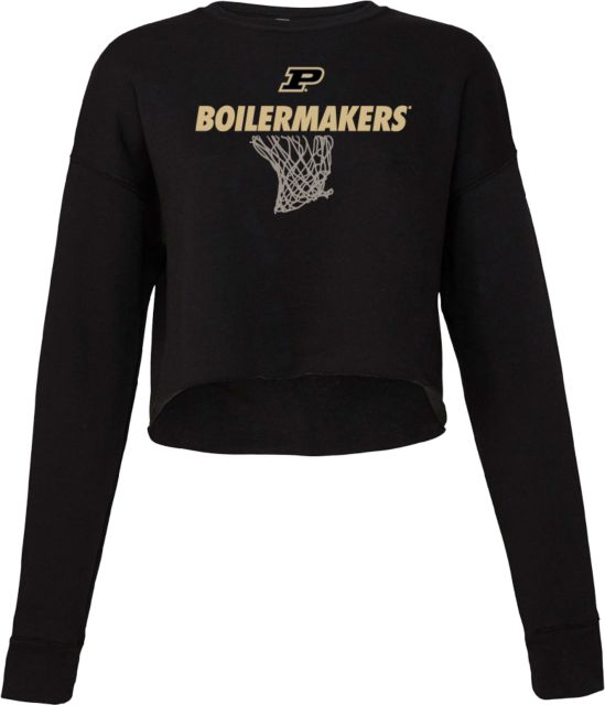Purdue Bella + Canvas Womens Cropped Fleece Crew Colorado State - Tee Off Golf