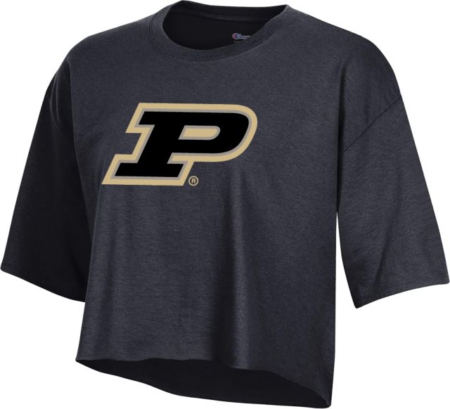 Purdue Champion Crop Tee Primary Athletic Mark