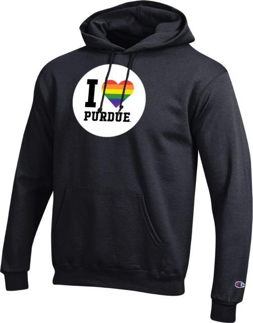 Purdue Champion Fleece Hoodie I Heart Purdue - Pride - ONLINE ONLY