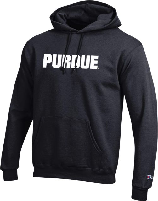 Purdue Champion Fleece Hoodie Purdue Athletic Wordmark Purdue University West Lafayette