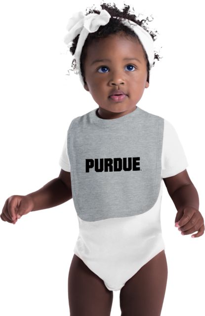 Purdue Baby Bib Purdue Athletic Wordmark