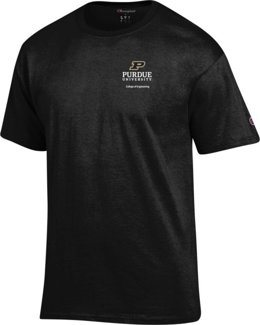 Purdue Champion T Shirt Purdue COE - Stacked - ONLINE ONLY