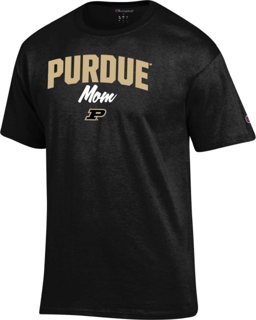 Purdue Champion T Shirt Purdue Mom Script - ONLINE ONLY