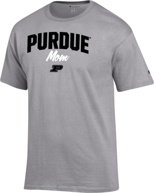 Purdue Champion T Shirt Purdue Mom Script - ONLINE ONLY