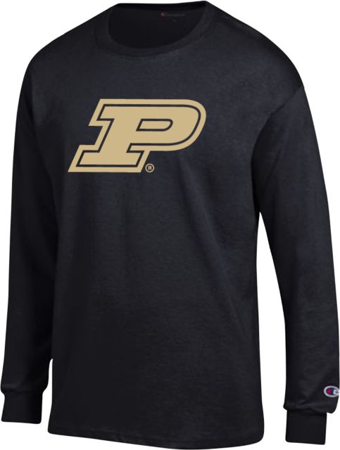 Purdue Champion Long Sleeve T Shirt Primary Athletic Mark
