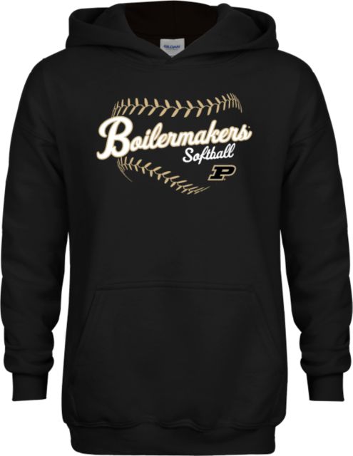 Purdue Youth Fleece Hoodie Boilermakers Softball Seams