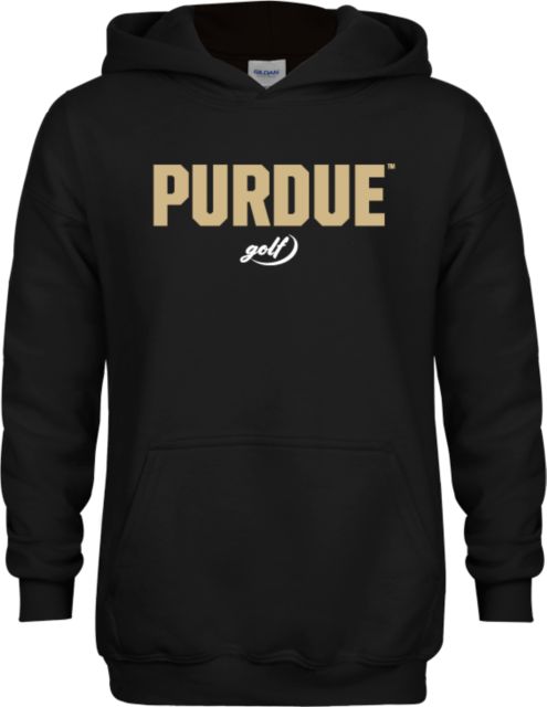 Purdue Youth Fleece Hoodie Purdue Golf Script