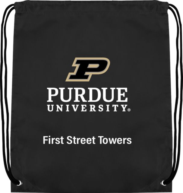 Purdue Drawstring Backpack Purdue - First Street Towers - ONLINE ONLY
