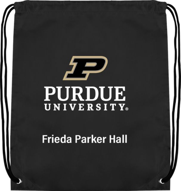 Purdue Drawstring Backpack Purdue - Frieda Parker Hall - ONLINE ONLY