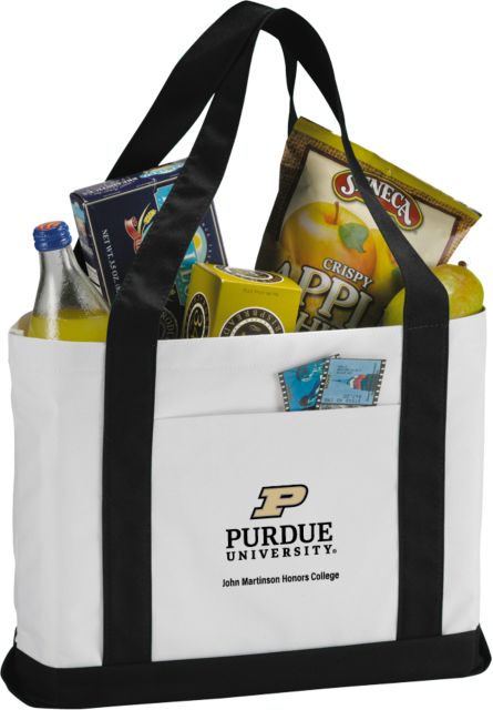 Purdue Contender Canvas Tote Purdue - John Martinson Honors College Vertical - ONLINE ONLY