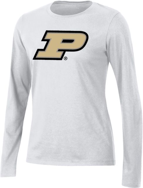 Purdue Gear Womens Long Sleeve Tee Primary Athletic Mark