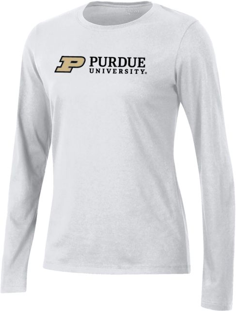 Purdue Gear Womens Long Sleeve Tee Purdue University Mark