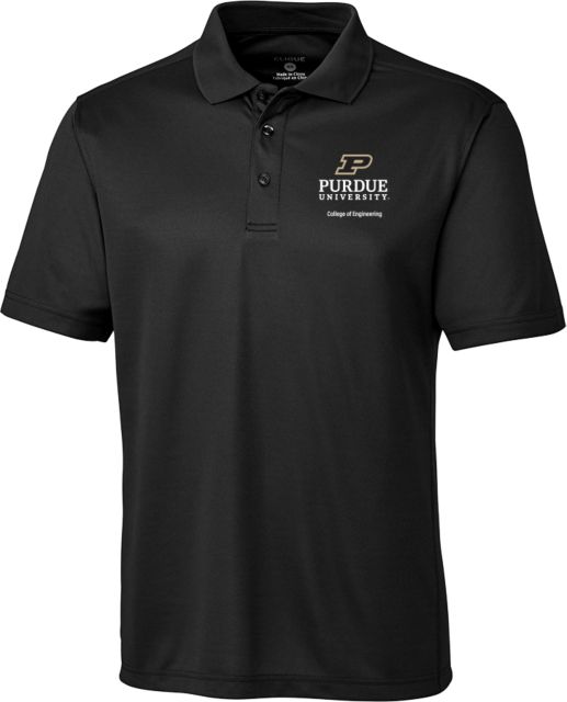 Purdue C&B Clique Ice Pique Polo Purdue COE - Stacked - ONLINE ONLY