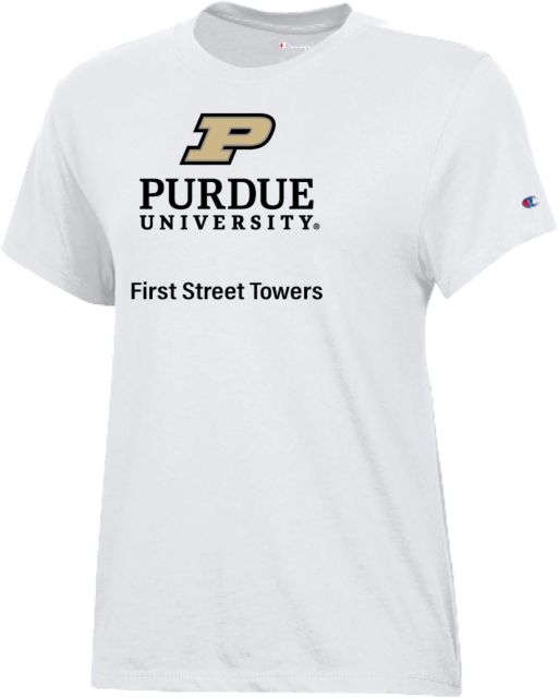 Purdue Champion Womens  Core Short Sleeve Tee Purdue - First Street Towers - ONLINE ONLY