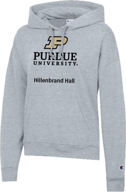 Purdue Champion Womens Powerblend Pullover Hood Purdue - Hillenbrand Hall - ONLINE ONLY
