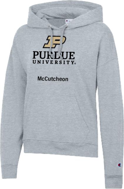 Purdue Champion Womens Powerblend Pullover Hood Purdue - McCutcheon - ONLINE ONLY