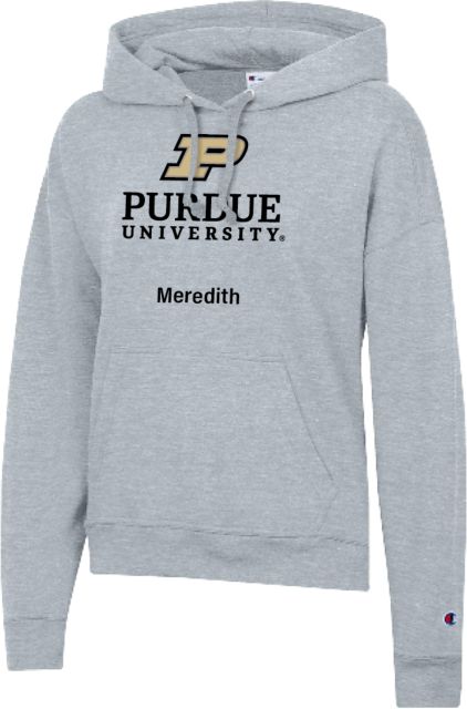 Purdue Champion Womens Powerblend Pullover Hood Purdue - Meredith - ONLINE ONLY