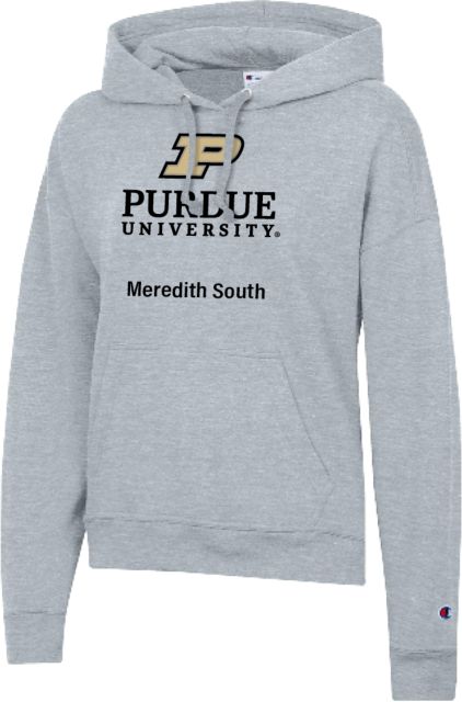 Purdue Champion Womens Powerblend Pullover Hood Purdue - Meredith South - ONLINE ONLY