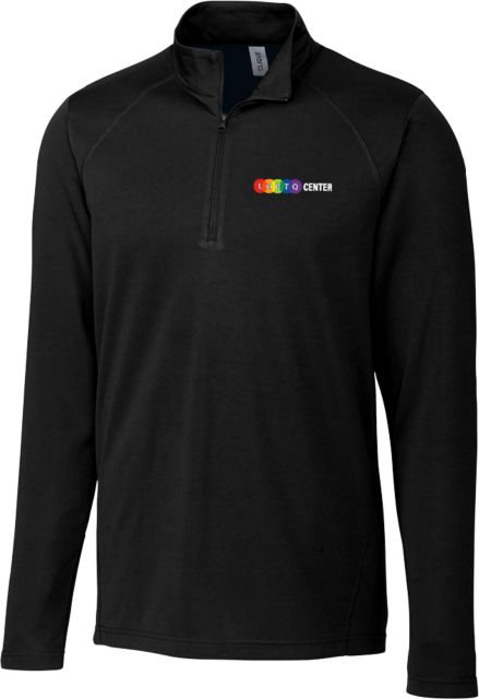 Purdue C&B Clique Ice Pique Half Zip Purdue - LGBTQ Center Horizontal - ONLINE ONLY