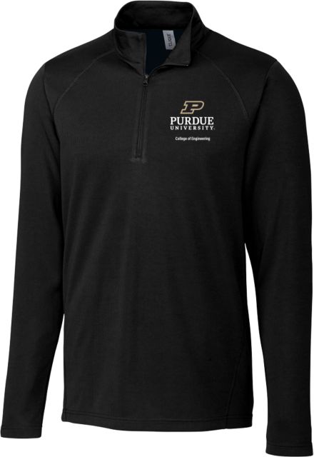 Purdue C&B Clique Ice Pique Half Zip Purdue COE - Stacked - ONLINE ONLY