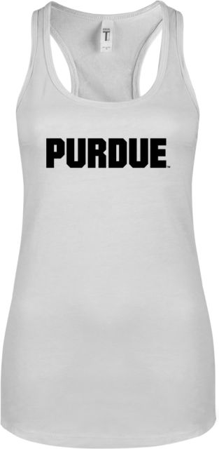Purdue Next Level Racerback Tank Purdue Athletic Wordmark