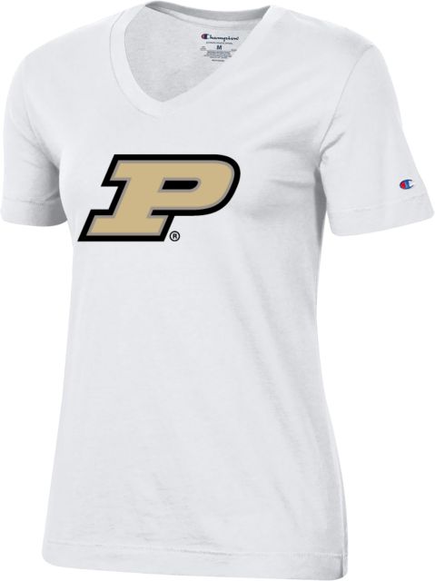 Purdue Champion Womens VNeck Tee Primary Athletic Mark
