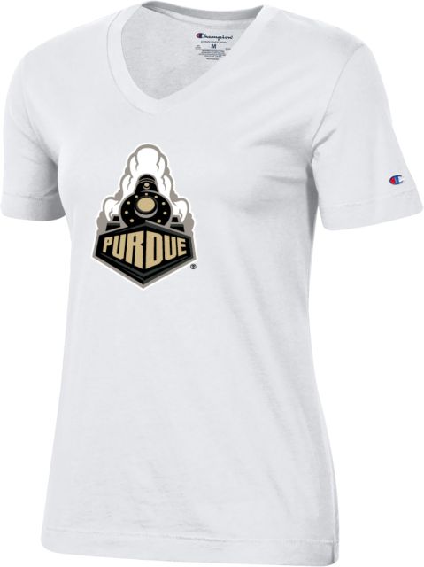 Purdue Champion Womens VNeck Tee Secondary Athletic Mark