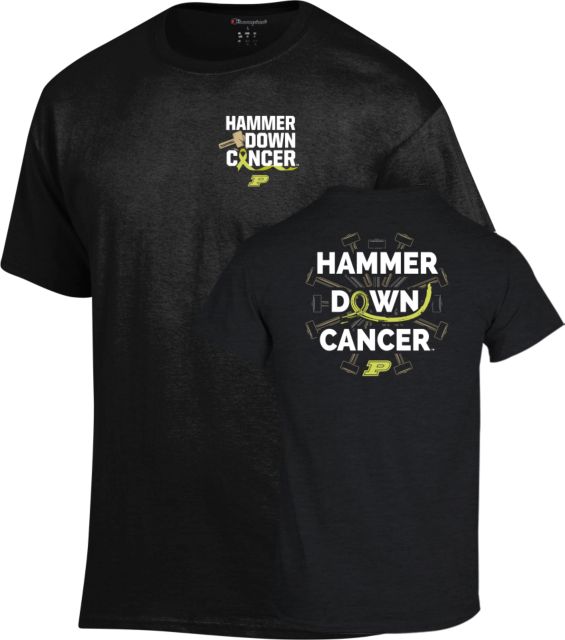 Purdue University Hammer Down Cancer T-Shirt