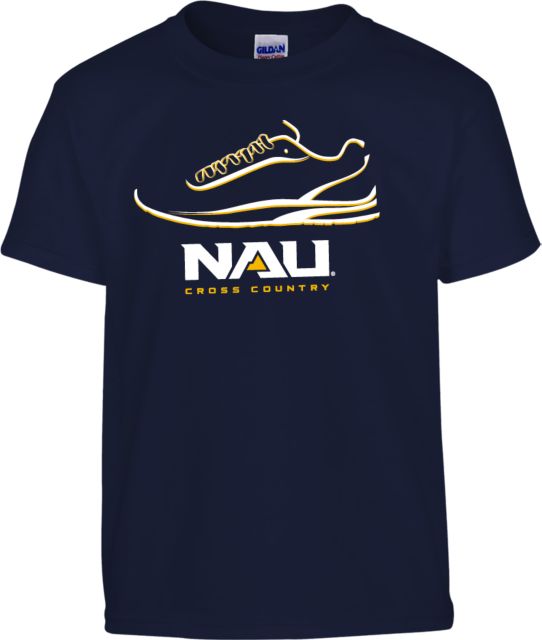 Northern Arizona Youth T Shirt Cross Country Shoe Design - ONLINE ONLY