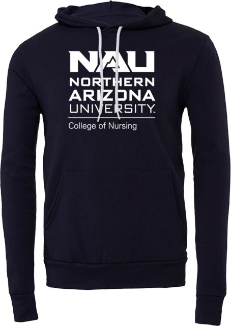 Northern Arizona Bella + Canvas Fleece Hood NAU College of Nursing - ONLINE ONLY