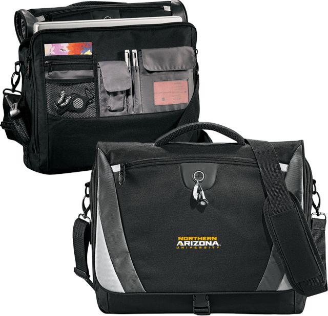 Northern Arizona Compu Messenger Bag Northern Arizona University Stacked - ONLINE ONLY