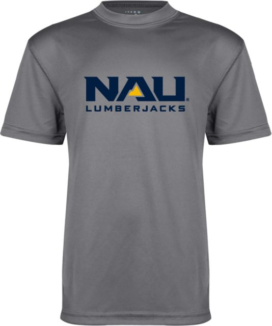 Northern Arizona Youth Syntrel Performance Steel Training Tee NAU Lumberjacks Stacked - ONLINE ONLY