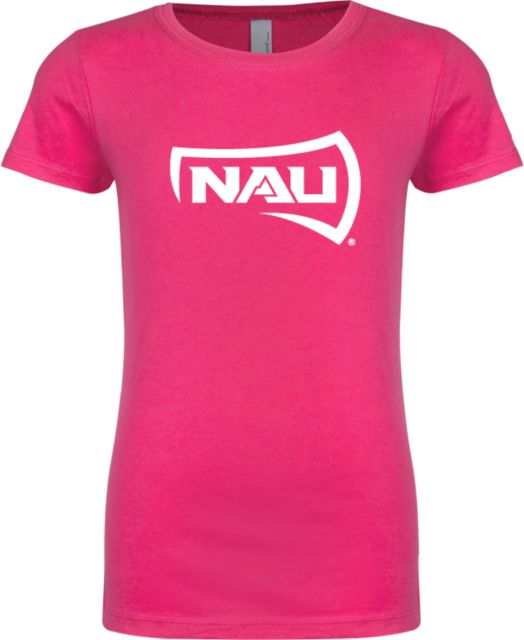 Northern Arizona Youth Girls Fashion Fit T Shirt NAU Primary Mark - ONLINE ONLY