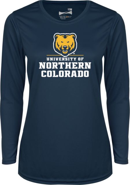 Northern Colorado Womens Performance Long Sleeve Shirt Northern Colorado Stacked Logo - ONLINE ONLY
