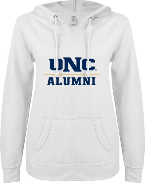 Northern Colorado ENZA Ladies V Notch Raw Edge Fleece Hoodie Alumni - ONLINE ONLY
