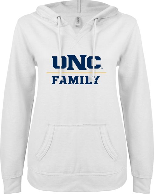 Northern Colorado ENZA Womens V Notch Raw Edge Fleece Hoodie Family - ONLINE ONLY