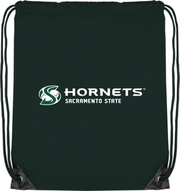 Sacramento State Drawstring Backpack Official Logo Flat - ONLINE ONLY