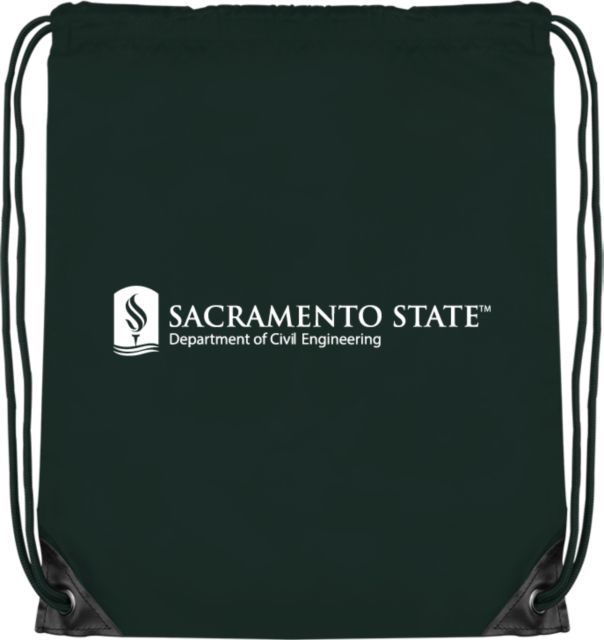 Sacramento State Drawstring Backpack Sac State Dept of Civil Engineering - ONLINE ONLY