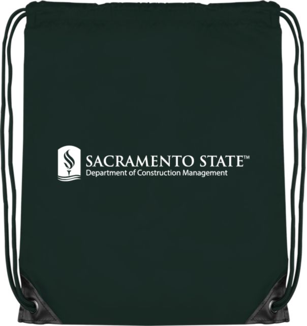 Sacramento State Drawstring Backpack Sac State Dept of Construction Management - ONLINE ONLY