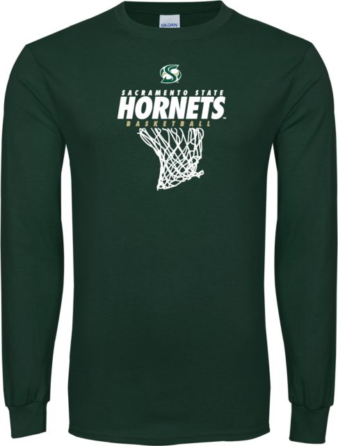 Sacramento State Long Sleeve T Shirt Sacramento State Hornets Basketball w/ Net - ONLINE ONLY