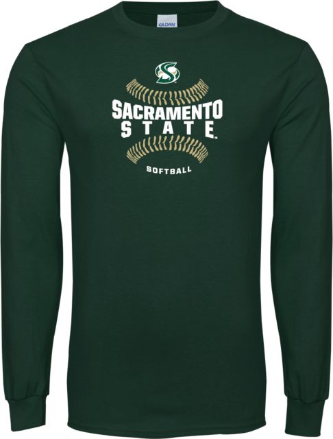 Sacramento State Long Sleeve T Shirt Sacramento State Hornets Softball w/ Seams - ONLINE ONLY