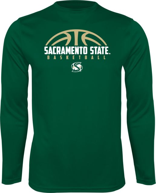Sacramento State Performance Longsleeve Shirt Sacramento State Basketball Half Ball - ONLINE ONLY