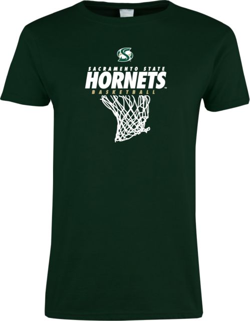 Sacramento State Ladies T Shirt Sacramento State Hornets Basketball w/ Net - ONLINE ONLY