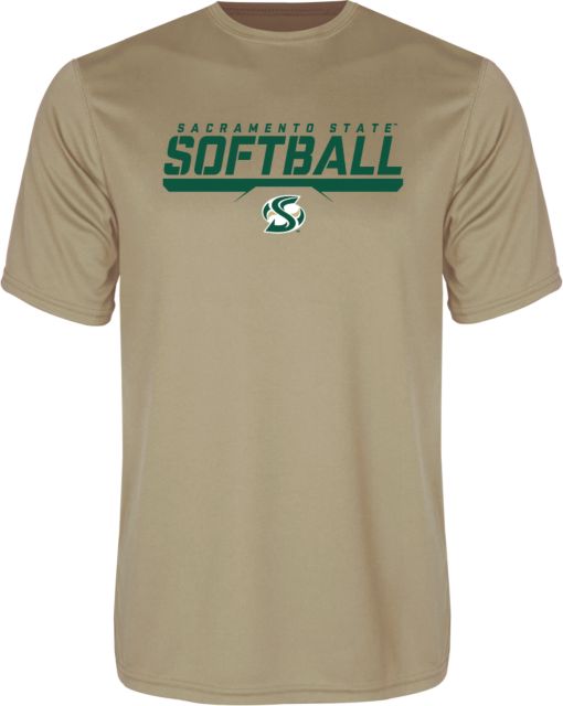 Sacramento State Performance Tee Sacramento State Softball Stencil - ONLINE ONLY