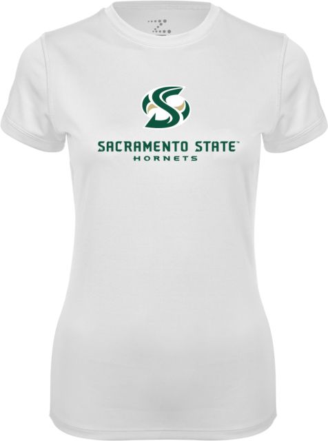Sacramento State Ladies Syntrel Performance Tee Stacked Logo - ONLINE ONLY
